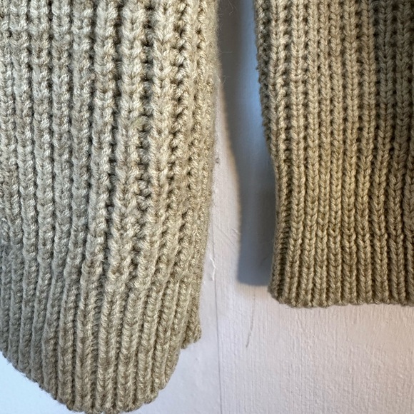 SIGALLO Vintage V Neck Button Up Cardigan, Wool Feel Acrylic Knit - Picture 16 of 16